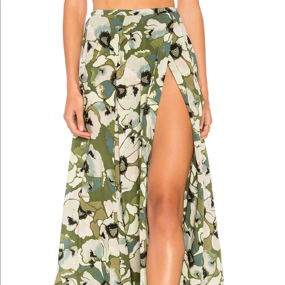 Free people hot tropics maxi skirt